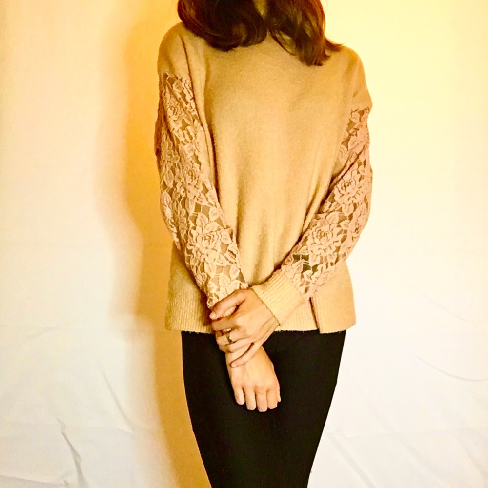 Lace Floral Sweater